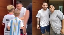 Imagen de Messi salió a firmar autógrafos en Rosario