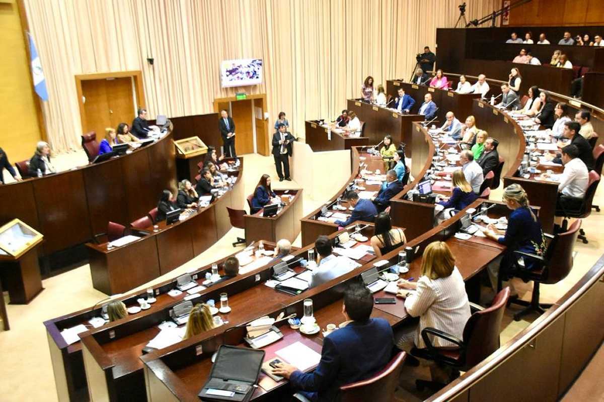 La sesión comenzó a la tarde y continuó hasta la madrugada para la votación en particular. Foto: Matías Subat.