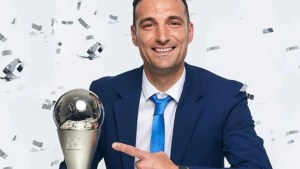 Scaloni fue elegido como el mejor DT de selecciones por segundo año