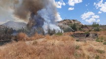 Imagen de Se incendiaron varias hectáreas en un barrio de Neuquén, cerca del Tercer Puente