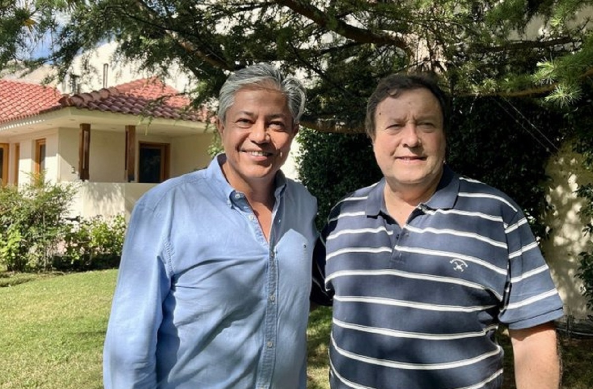 Los gobernadores de Neuquén y Río Negro, juntos este sábado. Foto: Gentileza. 