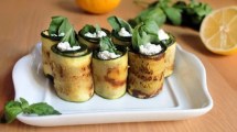 Imagen de Rollitos de zucchini con espinacas y ricota para comer sin culpas