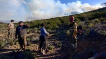 Imagen de Contuvieron el incendio forestal en el límite con Río Negro, sobre la naciente del río Chubut