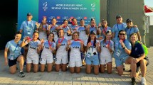 Imagen de Con dos jugadoras de Marabunta, la selección de rugby fue bronce en el Seven de Dubai