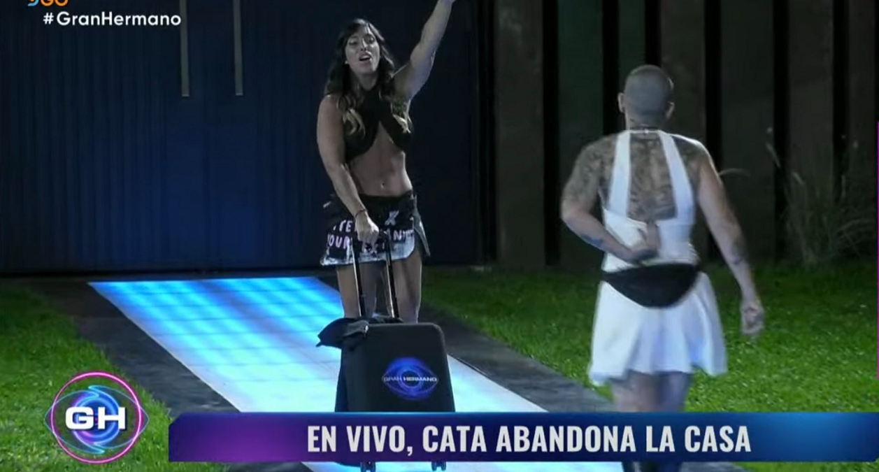 Catalina abandonó anoche Gran Hermano. 