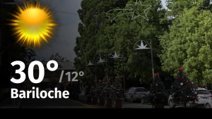 Clima de hoy, sábado 20 de enero de 2024, para la ciudad de Bariloche