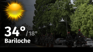 Clima de hoy, lunes 22 de enero de 2024, para la ciudad de Bariloche