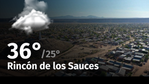 Clima de hoy, sábado 27 de enero de 2024, para la ciudad de Rincón de los Sauces