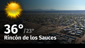 Clima de hoy, lunes 29 de enero de 2024, para la ciudad de Rincón de los Sauces