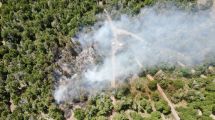 Imagen de Se controló el incendio en el Lago Hermoso y se radicó una denuncia penal