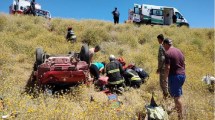 Imagen de Vuelco en Ruta 23, cerca de Junín de los Andes: perdió el control y cayó al barranco