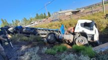 Imagen de Un camionero que iba ebrio terminó en un desagüe en Neuquén