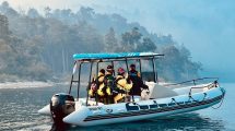 Imagen de Incendio en el parque Nahuel Huapi: sigue el combate y la tormenta eléctrica se corrió hacia la estepa