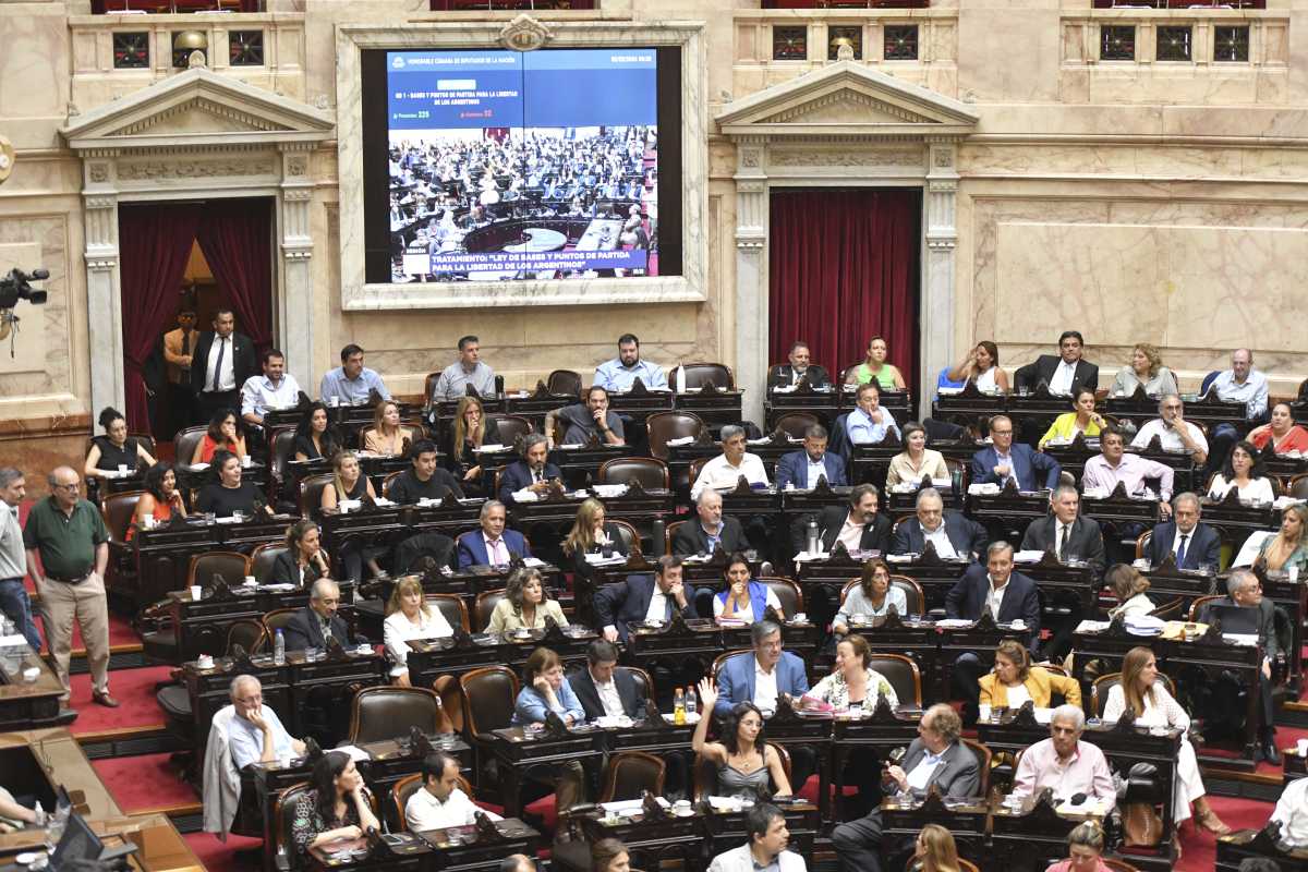  El oficialismo celebró su victoria en Diputados. Foto Télam.