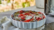 Imagen de Cómo hacer una tarta ratatouille sin sal agregada