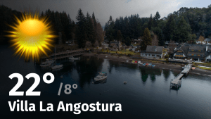 Clima en Villa La Angostura: cuál es el pronóstico del tiempo para hoy lunes 26 de febrero