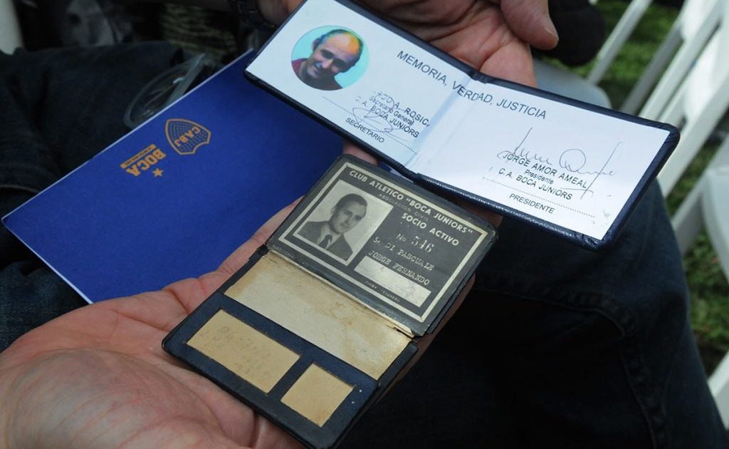 will restore cards of two partners who disappeared during the last dictatorship