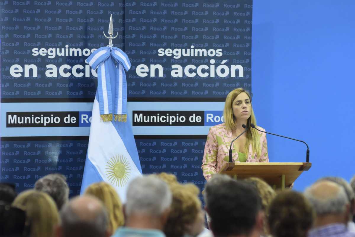 La intendenta María Emilia Soria habló durante 45 minutos y cuestionó medidas de Nación, pero dijo que no se quedará en la catarsis. (Foto: Andrés Maripe)