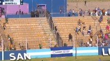 Imagen de Batalla campal entre hinchas de Godoy Cruz y San Martín de San Juan en la Copa Argentina