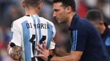 Imagen de Scaloni bancó a Di María, que será titular y capitán ante Costa Rica