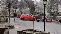 Imagen de Video: así llegó la primera nevada del año en Villa Pehuenia Moquehue