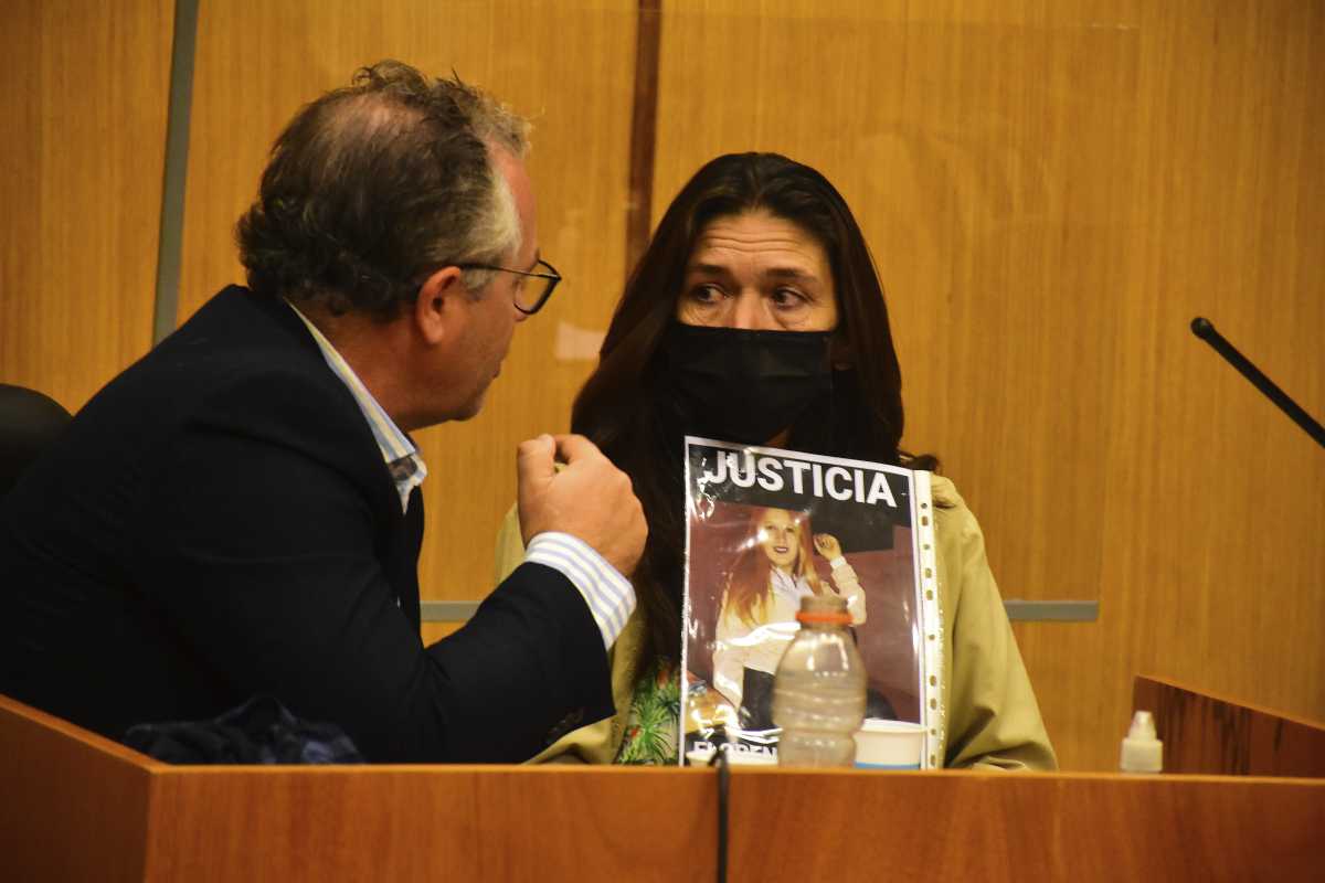 La mamá de Florencia reclamó justicia durante todo el proceso. foto: gentileza.