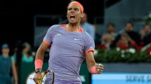 Imagen de Rafael Nadal, del enojo con el juez de silla al triunfo ante Alex de Miñaur en el Masters 1000 de Madrid