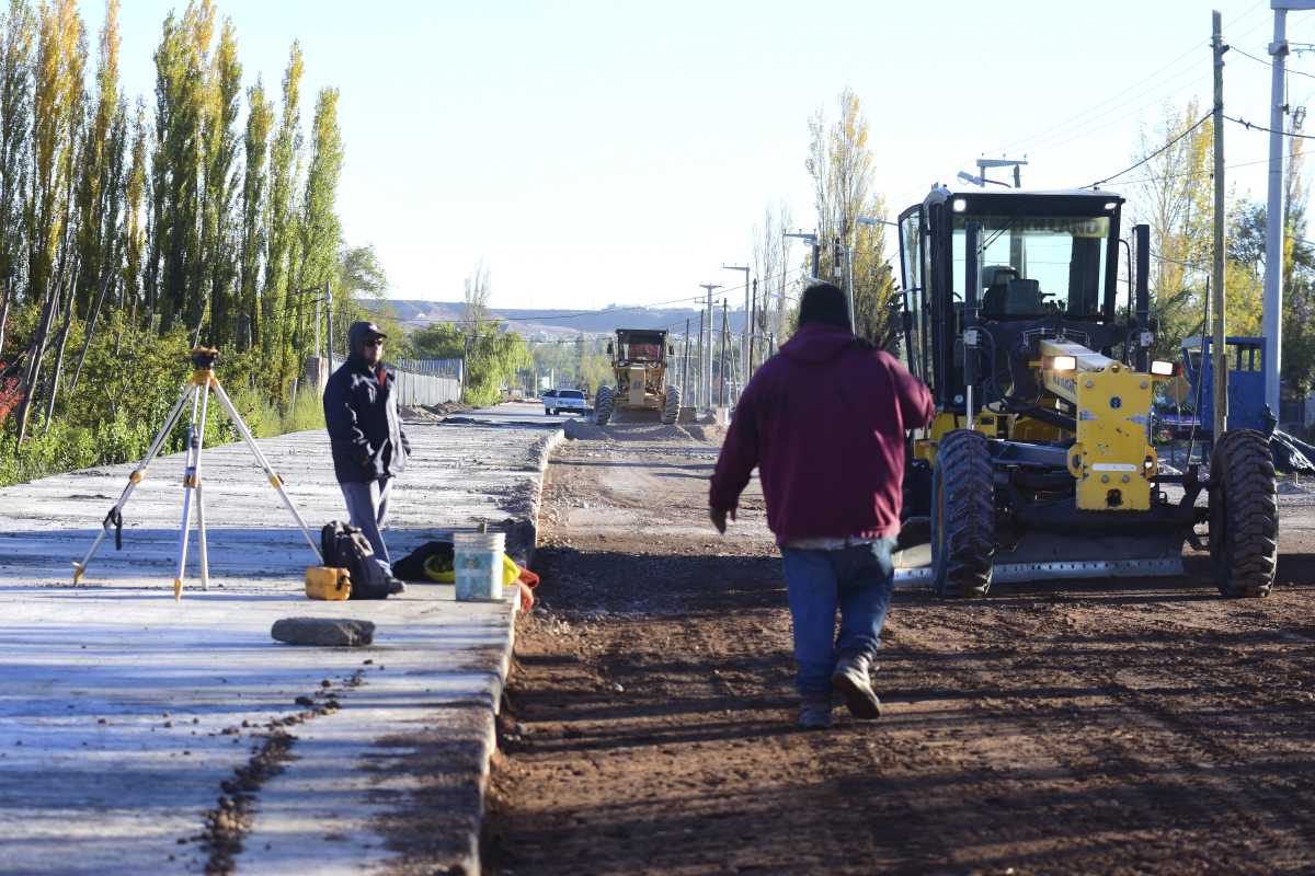 Plan de pavimentación en Neuquén. Foto: archivo Ceci Maletti