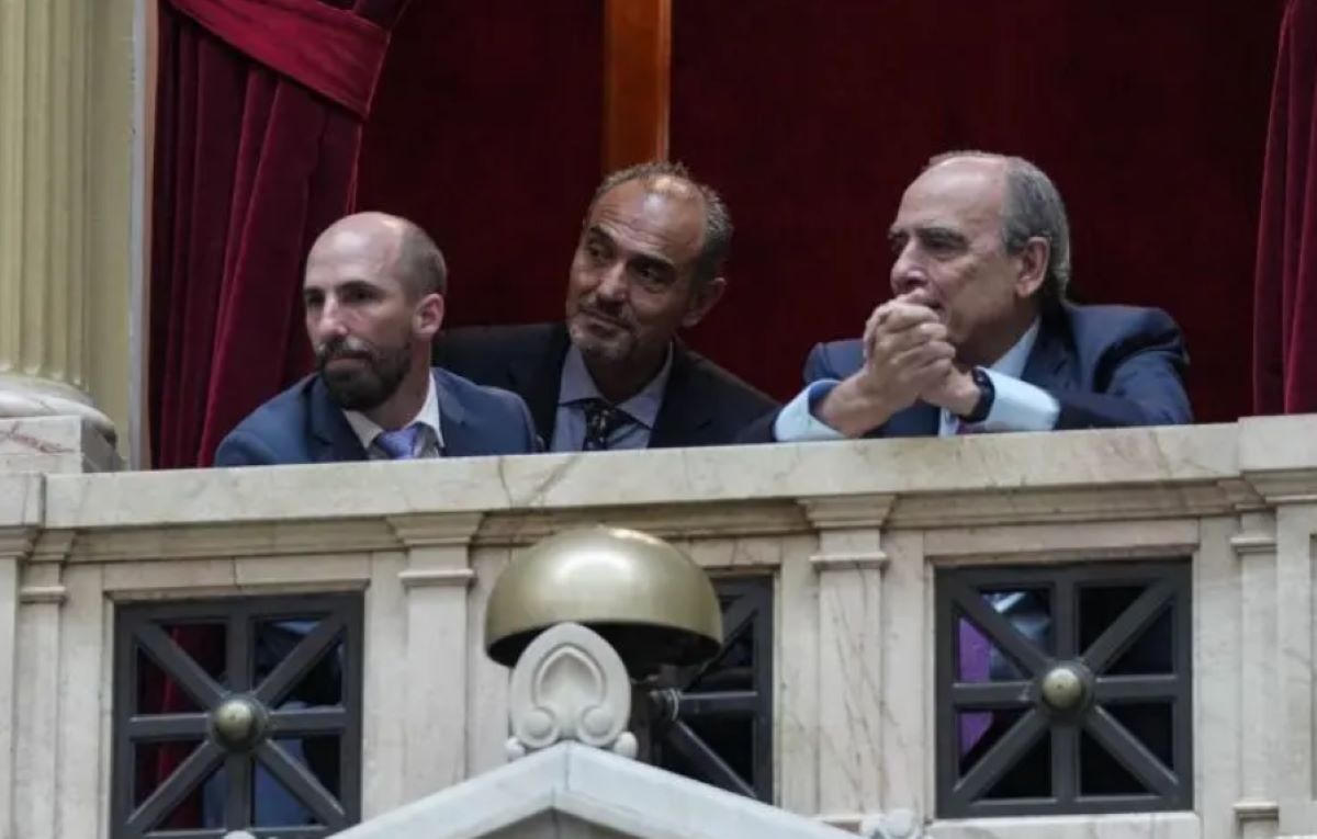 Guillermo Francos, en uno de los palcos de la Cámara de Diputados. Foto: HCDN