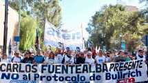 Imagen de Video | El homenaje a Fuentealba, luego de una multitudinaria marcha en Neuquén