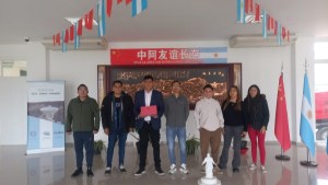 El intendente de Bajada del Agrio pidió ayuda a la estación china de Neuquén para construir un «Cristo»