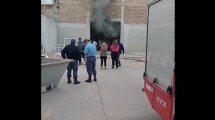 Imagen de Video: Se incendió una camioneta dentro de un galpón en el oeste de Neuquén