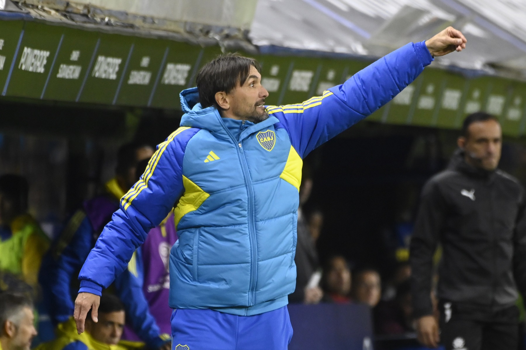 Diego Martínez durante el empate de Boca ante Fortaleza. Foto: FBaires.