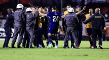 Imagen de Video | Talleres protagonizó un escándalo en Brasil: la policía agredió a un jugador y hubo demorados