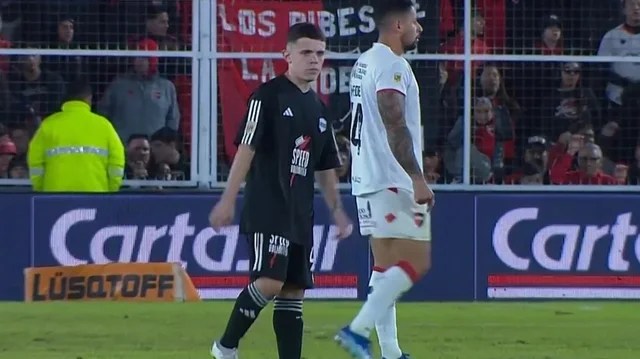 Mateo Apolonio ingresó al minuto 85 ante Newell's por la Copa Argentina.