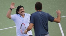 Imagen de Del Potro recordó a Maradona con una divertida anécdota en la Copa Davis: «Cuando ganamos se metió al vestuario…»