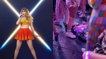 Imagen de La insólita acción de una fanática de Taylor Swift: dejó a su bebé en el suelo para ver el concierto