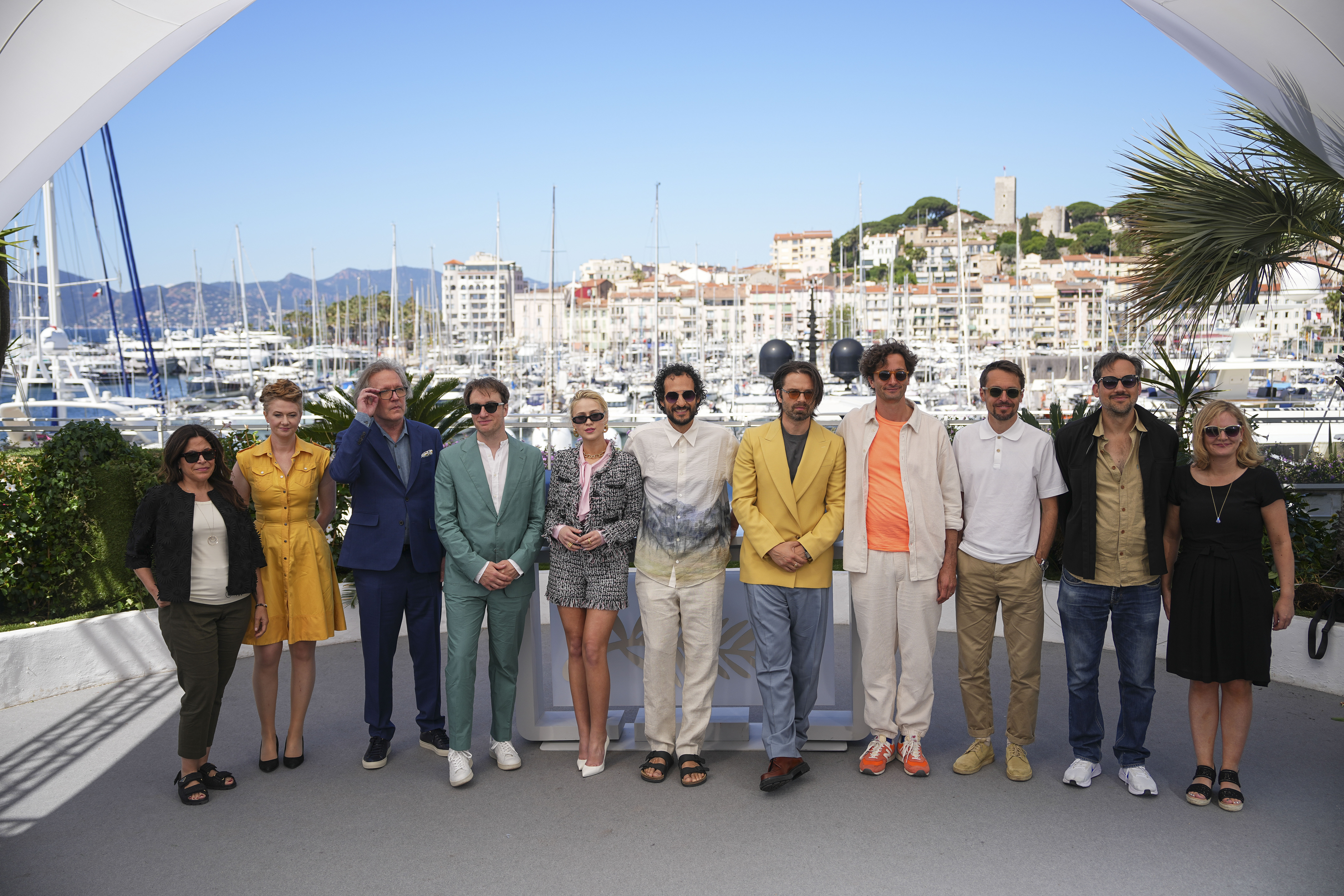 Elenco y productores de 'The Apprentice' en el Festival de  Cannes. (Photo by Daniel Cole/Invision/AP)