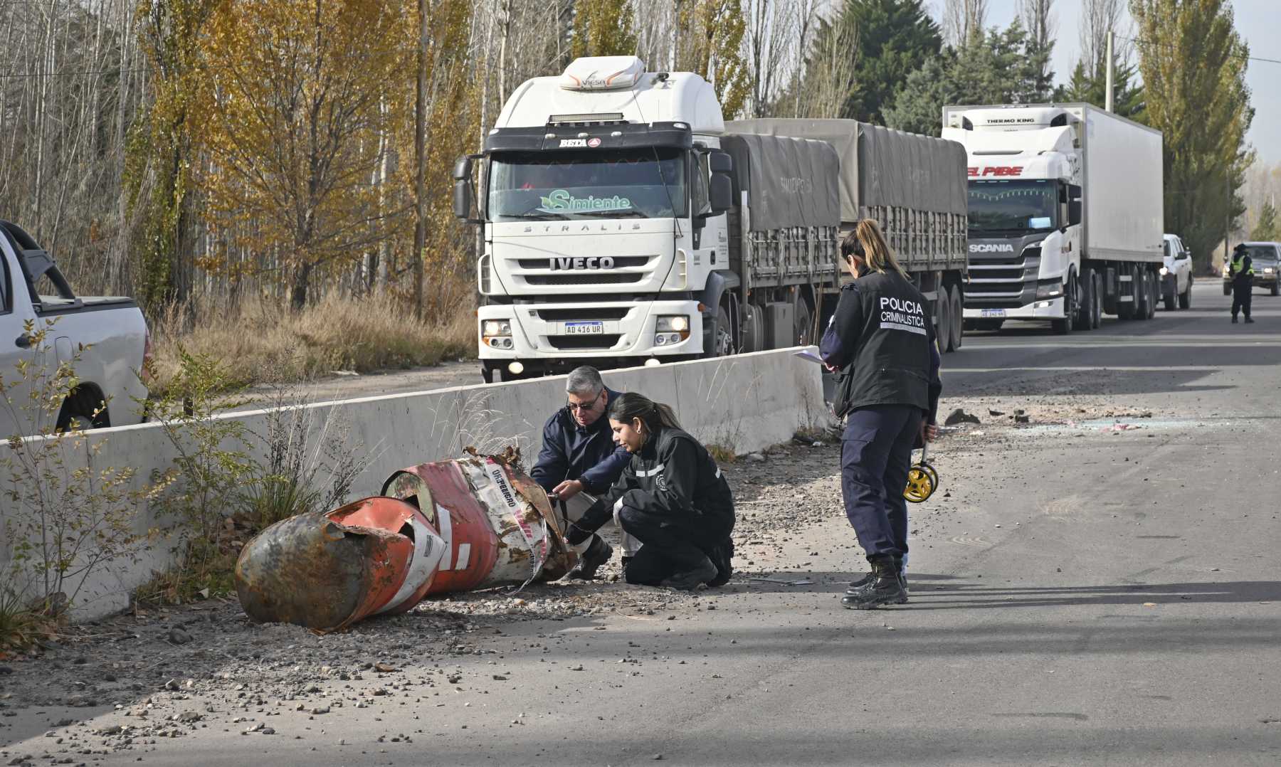 El siniestro vial fatal de la Ruta 22 del miércoles generó la reacción del gobernador Weretilneck. Foto: Florencia Salto