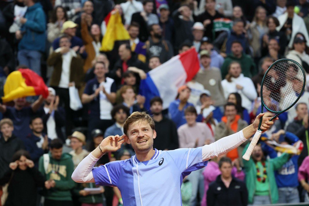 David Goffin dijo que el torneo cada vez se parece más a una cancha de fútbol.