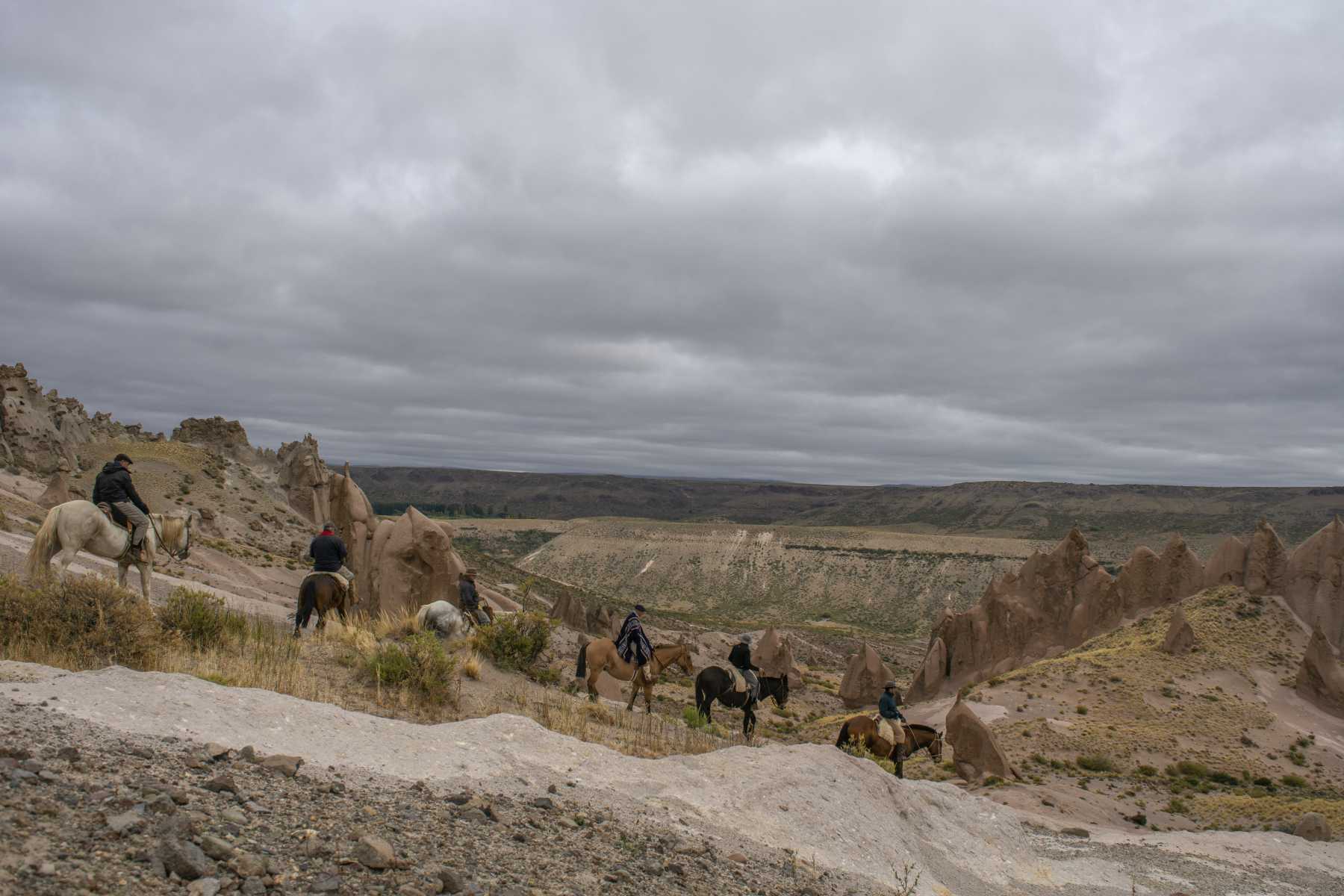 La maravilla de Los Bolillos en una cabalgata amterior en el norte neuquino.