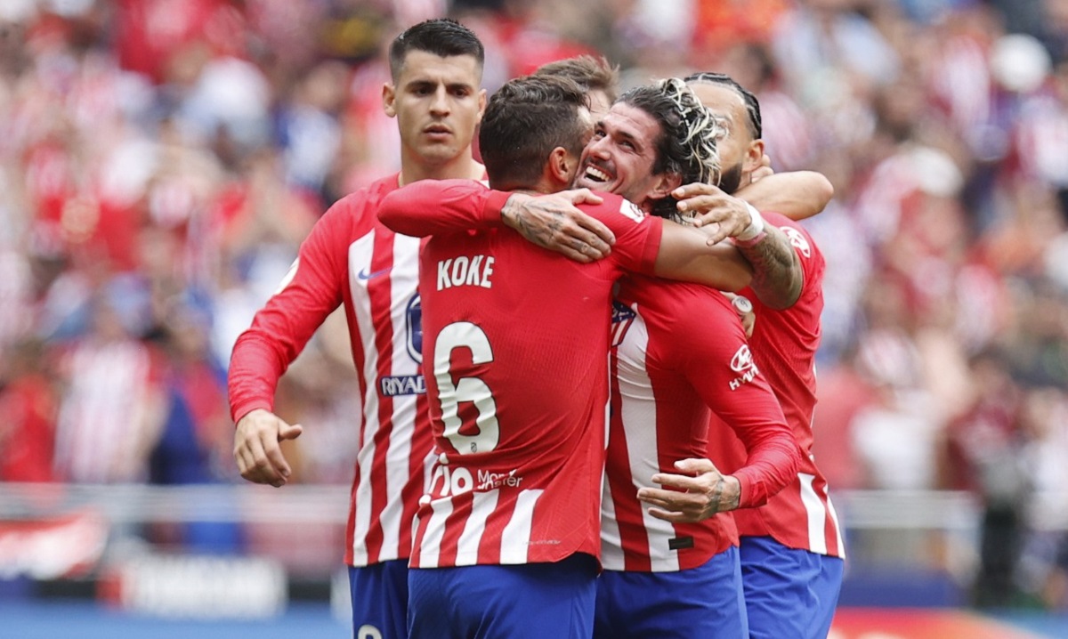 Rodrigo De Paul marcó el único tanto en el triunfo del Atlético de Madrid. 