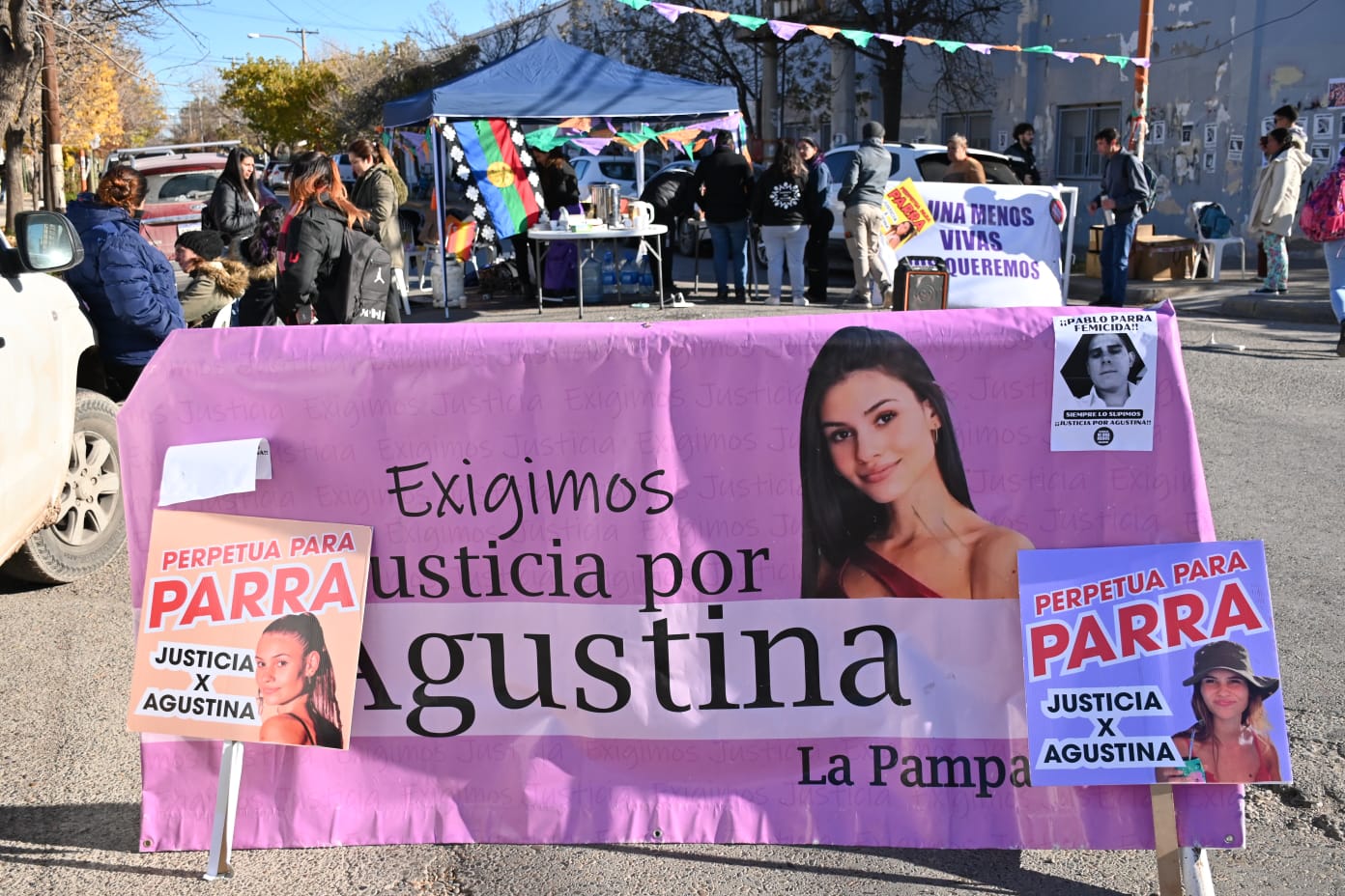 "Exigimos justicia por Agustina", dice la convocatoria para este miércoles a las 13.30 en Cipolletti. Foto: Florencia Salto