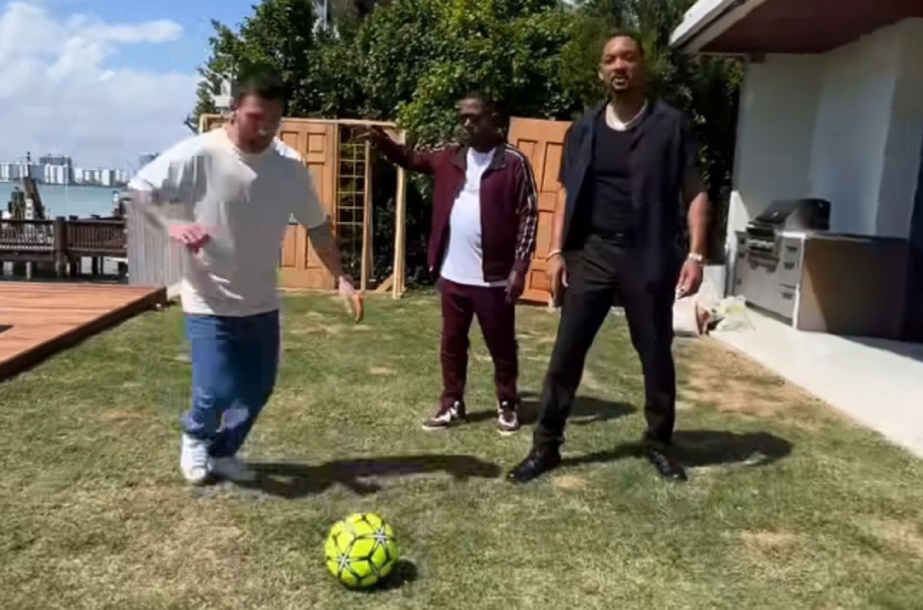 Lionel Messi publicó un video junto a Will Smith y Martin Lawrence. Foto: Captura del video.