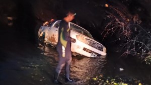 Los traicionó el mayor caudal y cayeron con la camioneta cargada de leña al río Neuquén