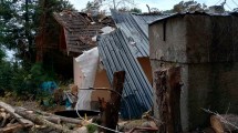 Imagen de Fuertes vientos en Bariloche: cayó un árbol en Villa Tacul y destrozó una casa