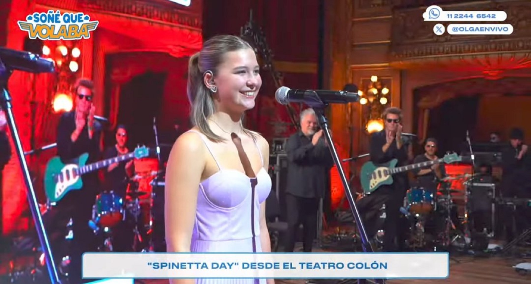 Olivia Firpo se presentó en el "Spinetta Day" de Olga.-