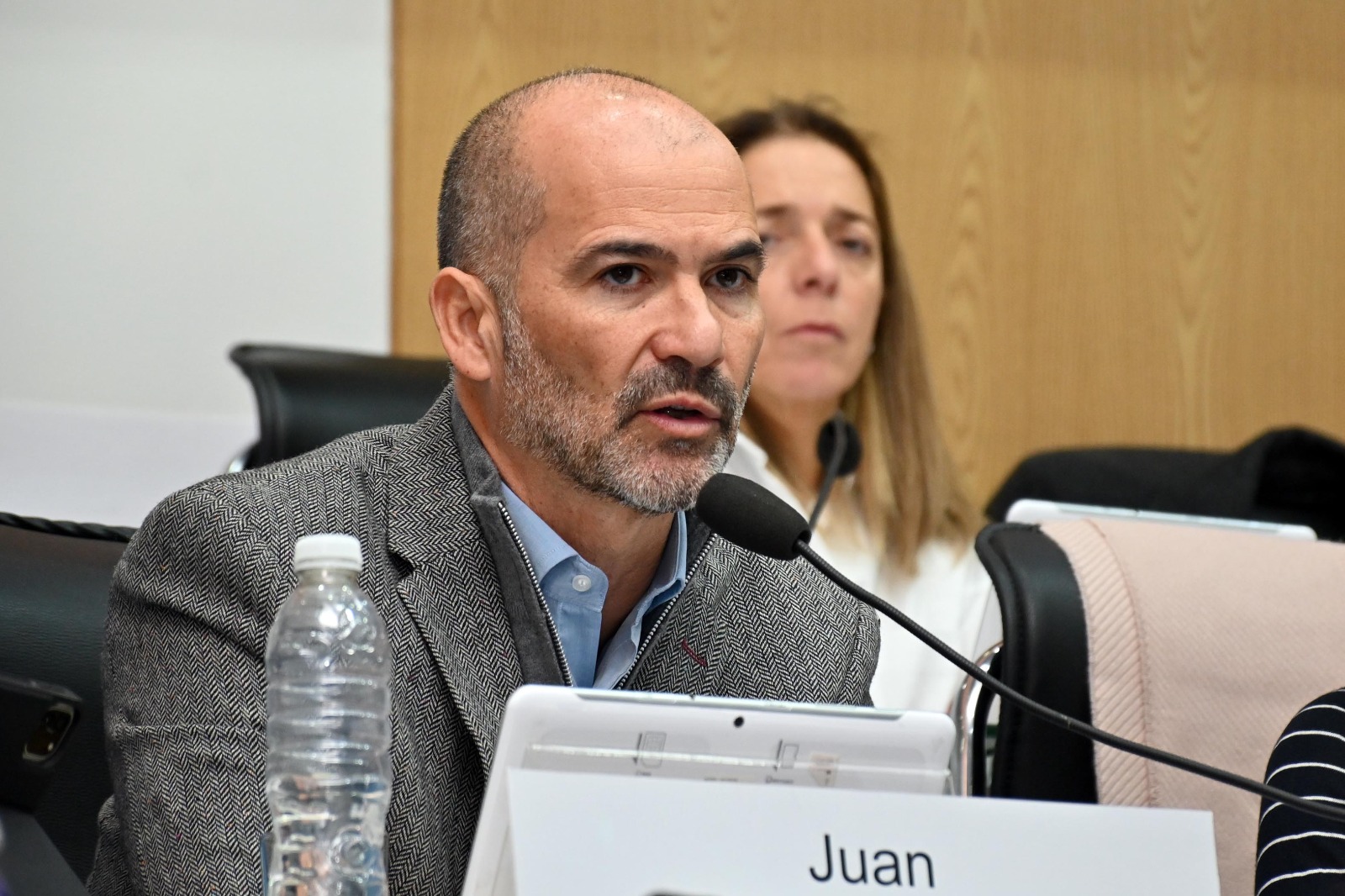 Juan Martín, presidente del PRO, argumentó el rechazo. Foto: Marcelo Ochoa.