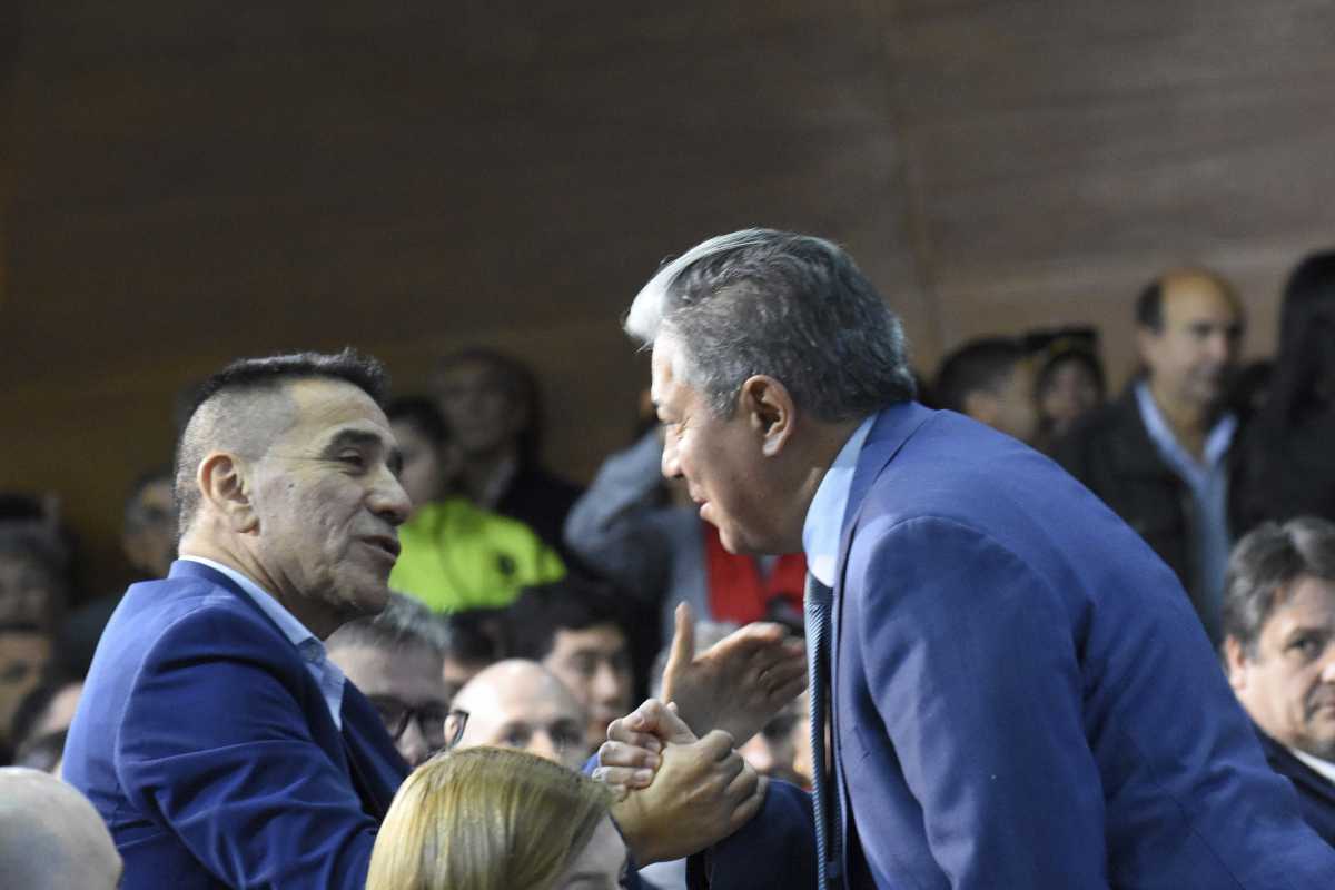 Figueroa junto al intendente Rioseco en la presentación de Neuquén Vive. Foto: Matías Subat.