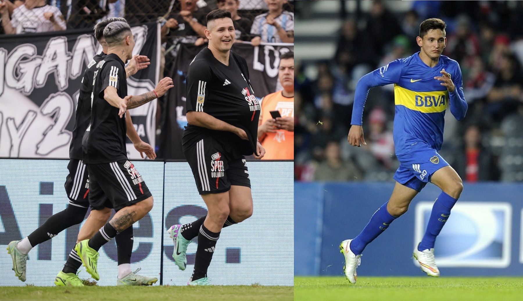 Nicolás Benegas surgió de las inferiores de Boca y hoy le convirtió un gol a River con la camiseta de Riestra. Foto: FBaires.